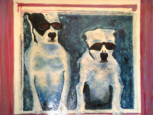  Quadri Pop Art di Carla Bertoli - THE BLUES BROTHERS - Mixed Technique 80x60 - 2013